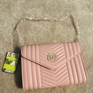 Pink Quilted Crossbody Bag Badgley Mischka